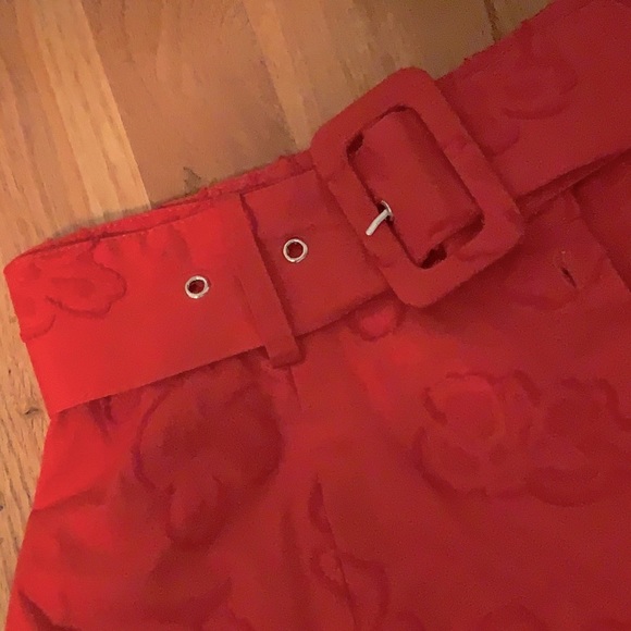 ANTHRO Maeve Sandra Belted Skirt, red - Picture 8 of 9